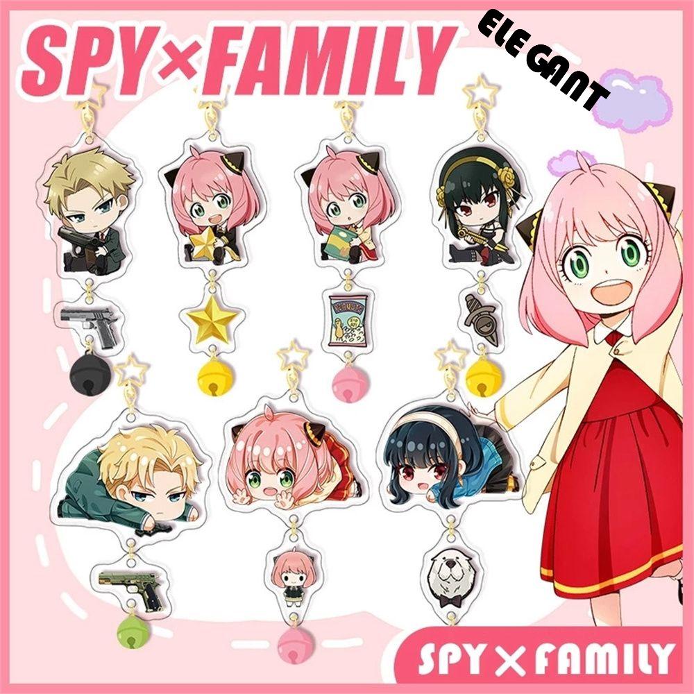 [Elegan] Spy X FAMILY Kartun Anime Perhiasan Wanita Pria Gantungan Kunci Key Holder Gantungan Kunci Akrilik