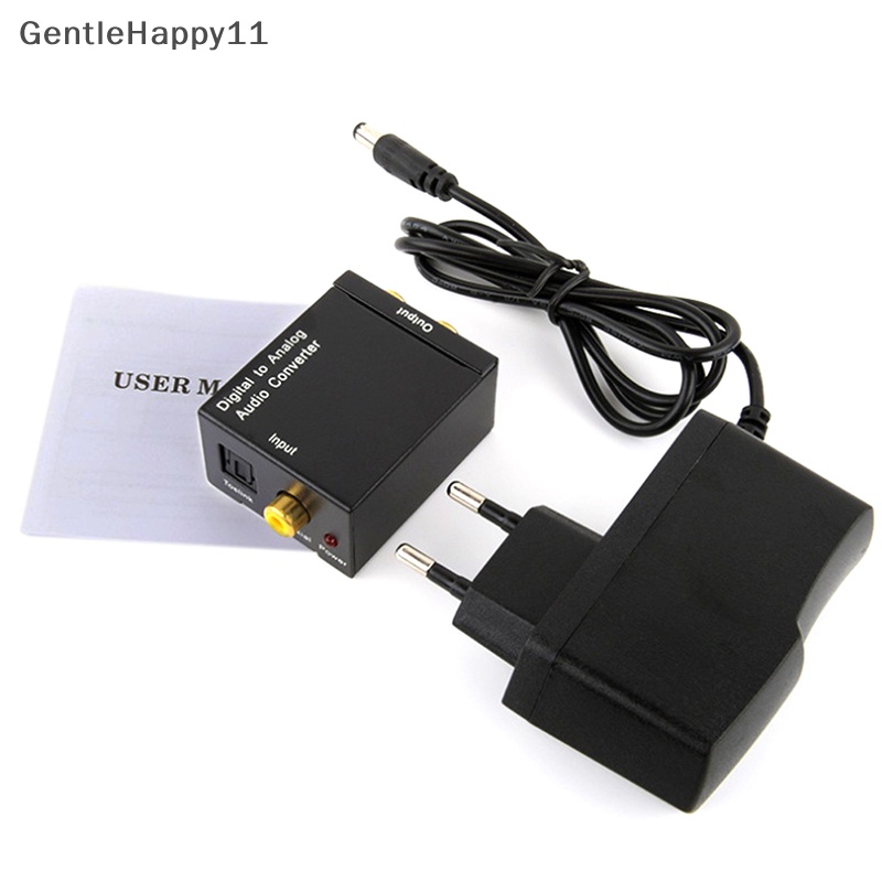 Gentlehappy Optical Toslink Digital to Ana Audio Converter Adapter RCA L/R id