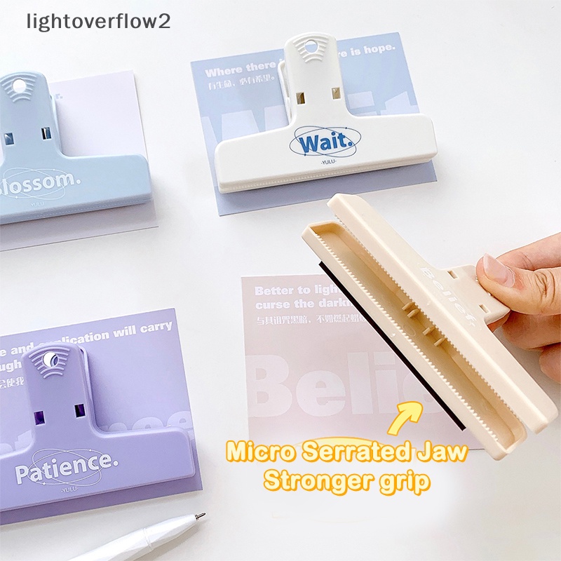 [lightoverflow2] Gaya Sederhana al Klip Magnetik Memo Folder Anti-Kriting Artefak Dengan Lubang Gantung Perlengkapan Siswa Alat Tulis [ID]