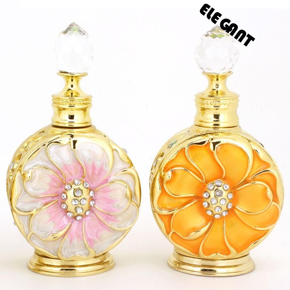 [Elegan] Botol Parfum 12ml Kaca Vintage Lotion bottling Fragrance Bottle Gaya Arabian Kristal Dekorasi Pernikahan Hadiah Wadah Kosong Kosmetik