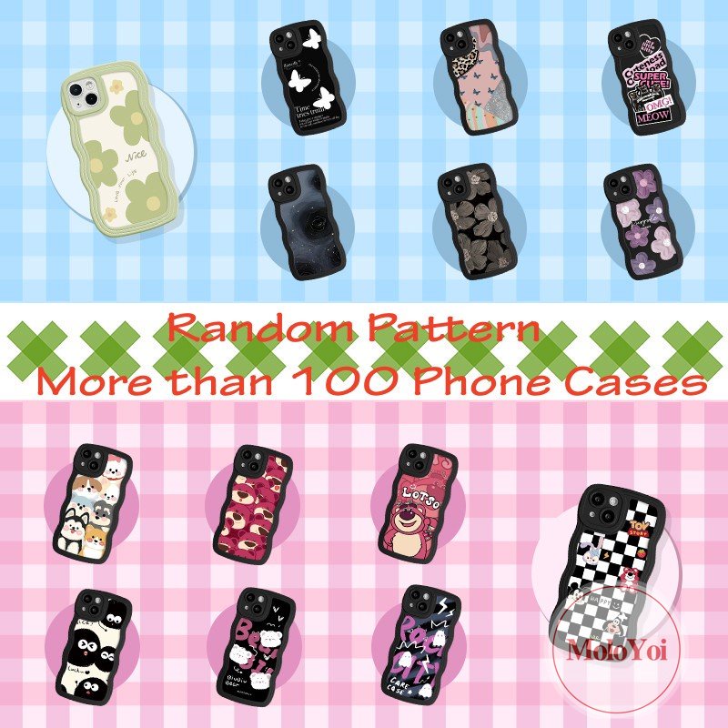 IPHONE Casing Stiker Tekstur Kulit Mewah Kompatibel Untuk Iphone7 8plus11 14 12 13 Pro MAX 7Plus XR X XS MAX Merek Trendi Bearbrick Mahkota Beruang Kekerasan Lembut Phone Cover