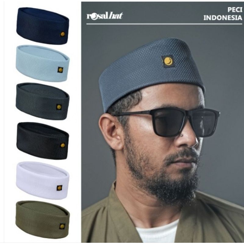 Rosal Peci Indonesia Peci Kopiah Songkok Kopeah Topi Haji Sholat Muslim Shalat Santri Desain Unik Le