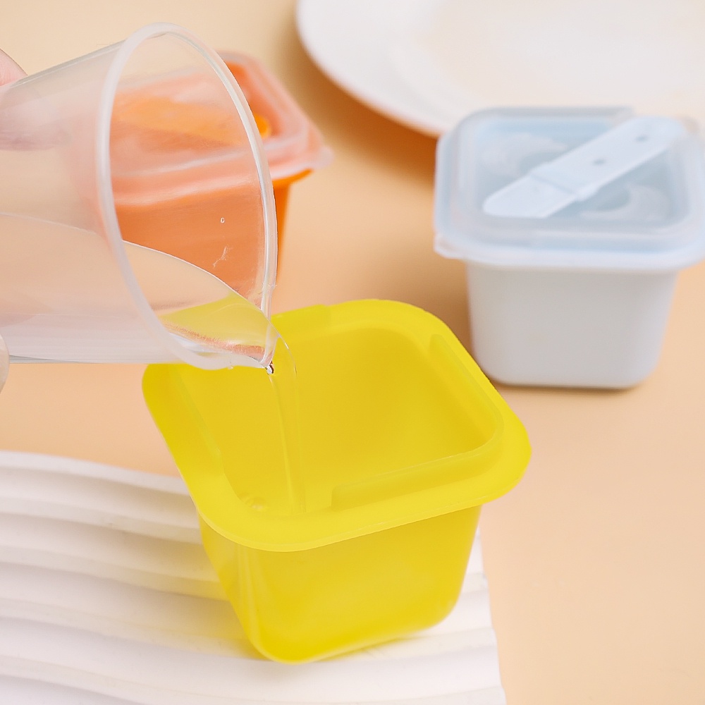 Cetakan Es Loli DIY Mudah Demoulding Tahan Lama Dengan Tongkat/1Rongga Ice Pop Maker/Reusable Jelly Pudding Mold with Lid/Popsicles Tray Holder/Perlengkapan Dapur