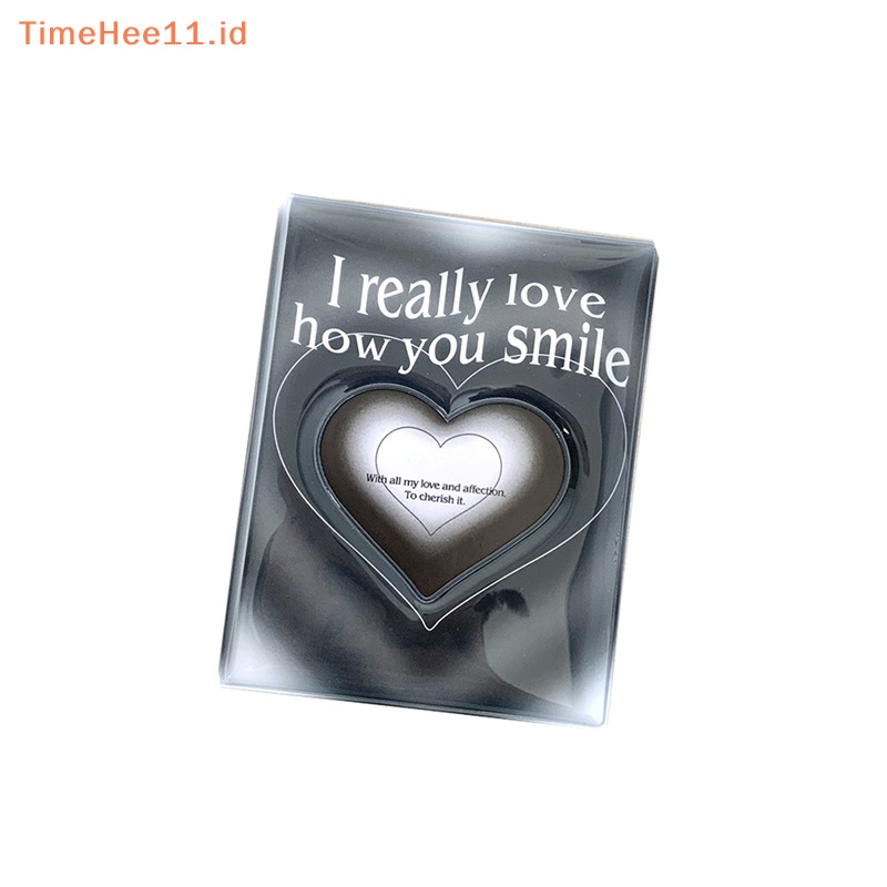 Timehee Love Heart 3inch Kpop Tempat Photocard Album Foto Kartun Star Chasing Album ID