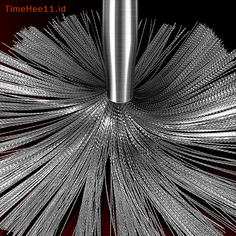 Timehee Sikat Panci Bahan Stainless Steel, Sikat Pembersih Gagang Panjang Untuk Panci ID