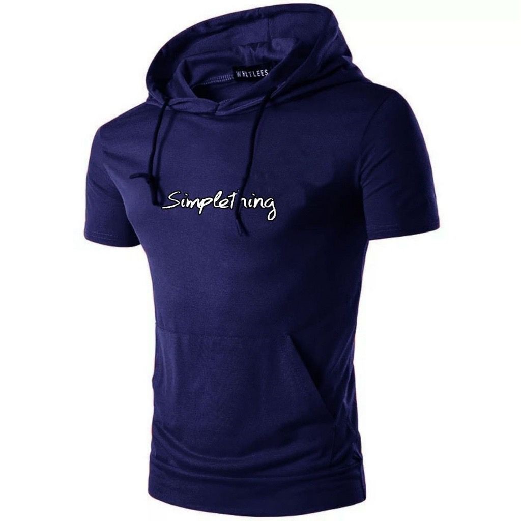 Bisa Bayar Di Tempat/ BS//COD//HOODIE SWEATER SIMPLETING// LENGAN PENDEK//FASHION PRIA//GOOD QUALITY