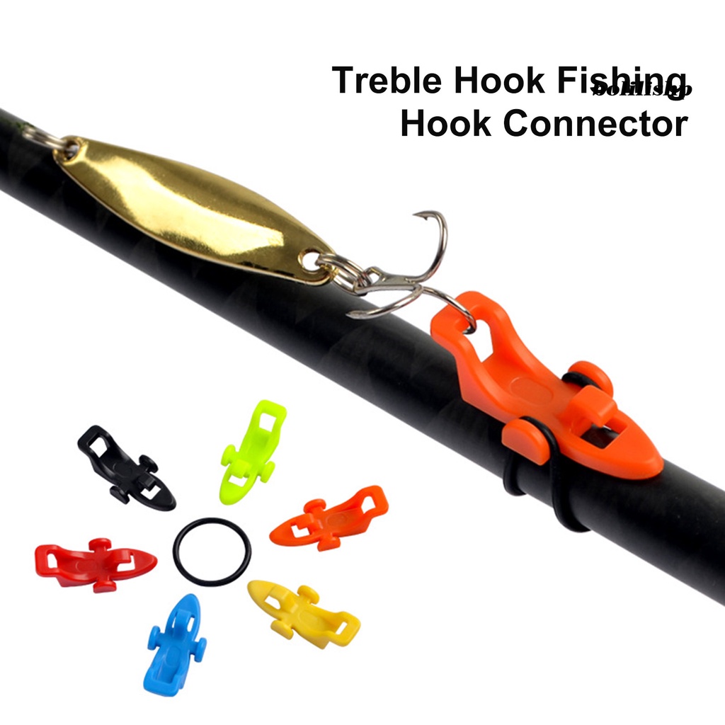 Bo-fishing Hook Keeper Anti-slip Dengan Alas Anti Selip Universal Pemasangan Mudah Karet Elastis Band Fix Hook Lubang Besar Alat Pancing Umpan Kait Konektor Lure Aksesoris