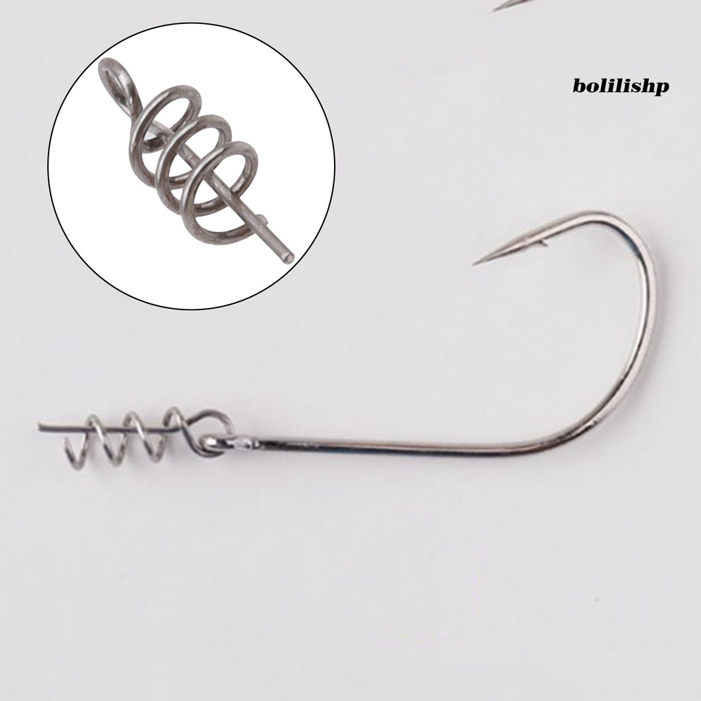 Bo-50pcs Umpan Lock Pin Stainless Steel Umpan Lembut Memancing Tackle Aksesoris Lure Spring Pins Memancing Luar Ruangan