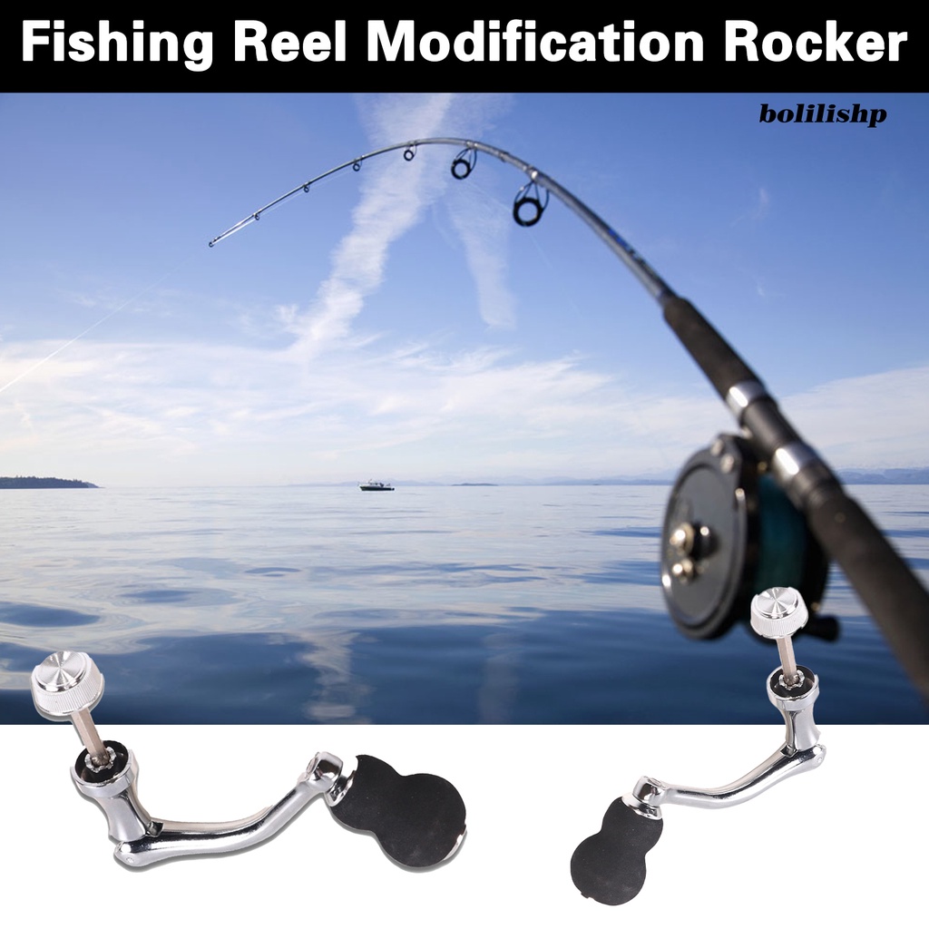 Bo-fishing Rocker Anti-Oksidasi Non-slip Nyaman Grip Stabilitas Tinggi Angling Metal Fishing Reel Modifikasi Rocker Memancing Luar Ruangan