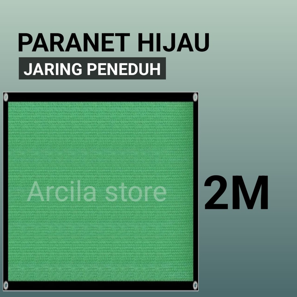 Paranet Hijau Lebar 2 Meter Jaring Tanaman Anti Panas Matahari Perlengkapan Peneduh Taman Murah
