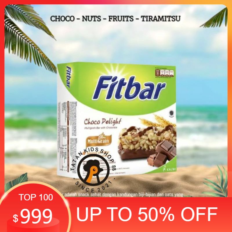 

RB22 Fitbar 1 Box Isi 12pcs Coklat Fruits Delight Tiramisu Distributor Cemilan Sehat Diet Promo