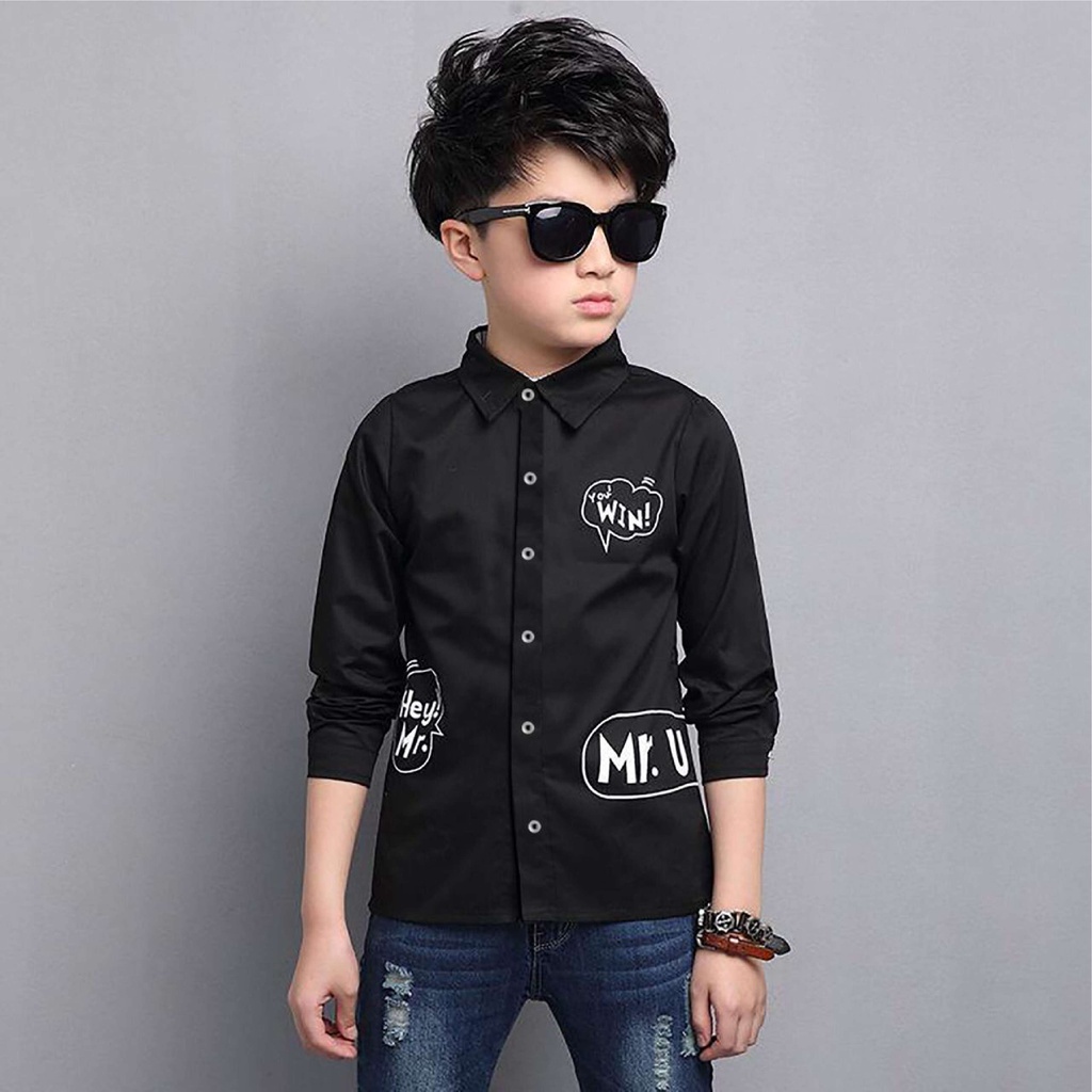 Bisa Bayar Ditempat// BS//COD//BAJU KEMEJA ANAK//WIN//KIDS FASHION LENGAN PANJANG//GOOD QUALITY//REAL PICT