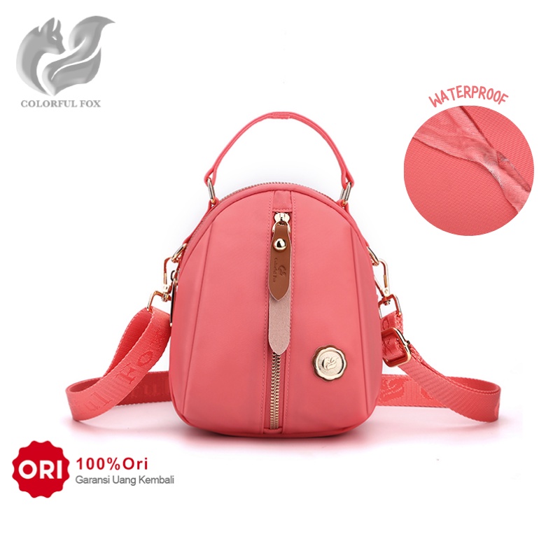 Tas Selempang Wanita COLORFUL FOX 2221 Sling Bag Wanita Tas Anti Air WATCHKITE WKOS