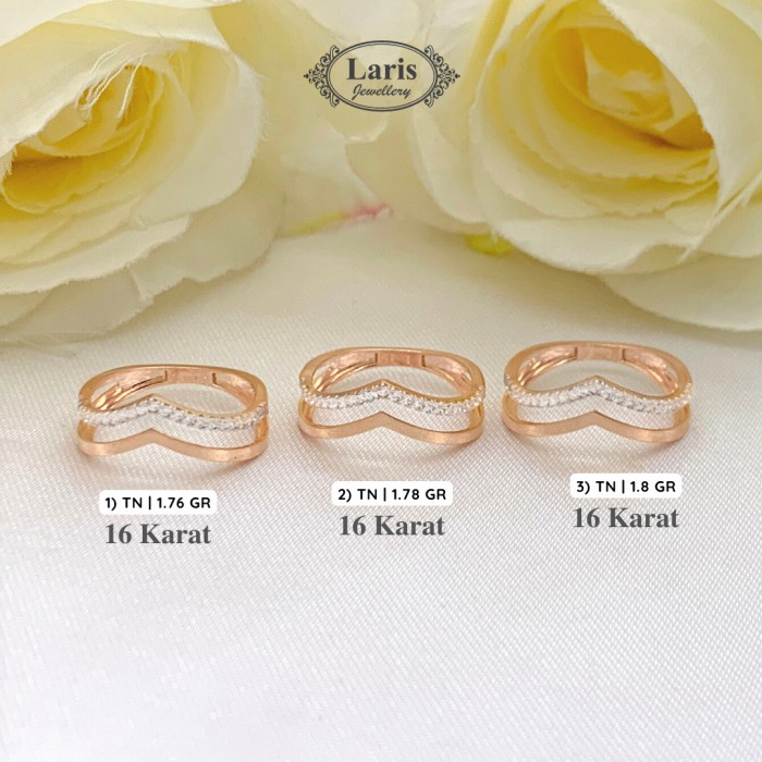 Cincin Emas Aurel Kombinasi 16k
