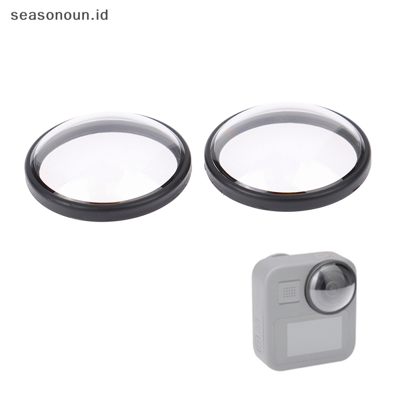 Seasonoun 2pcs Cover Lensa Pelindung Bahan Akrilik Untuk Film Pelindung Lensa GoPro Max.