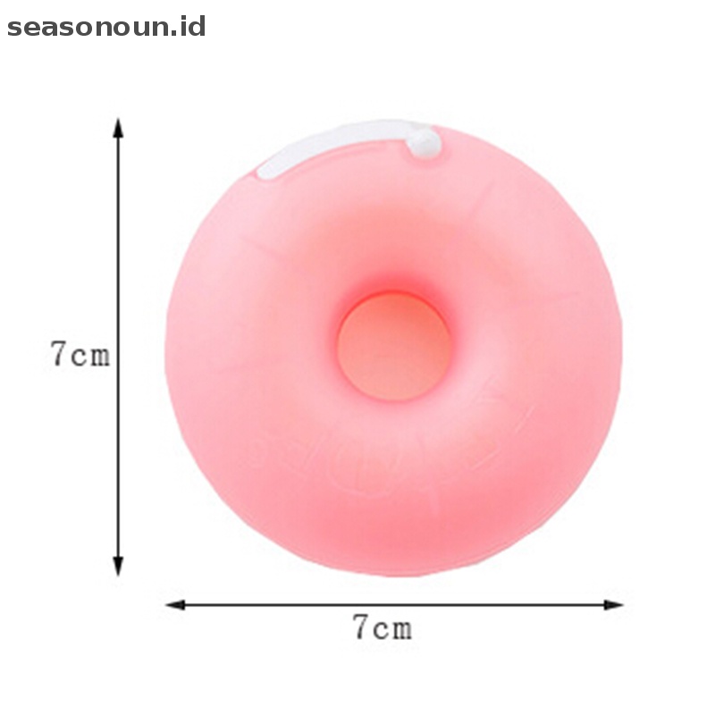 Seasonoun 1pc dispenser tape Kartun Alat Tulis portable Donat tape holder invisible tape.