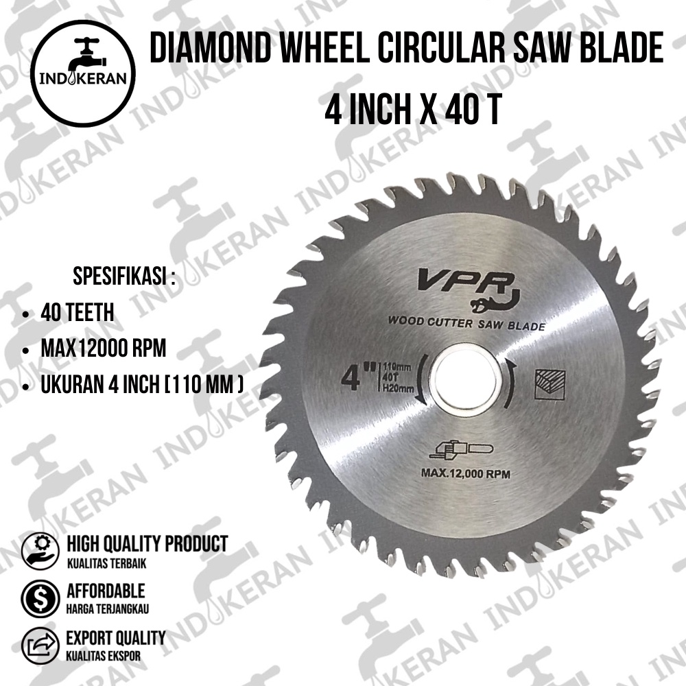 INDOKERAN - Mata Circular VPR 4 Inch x 40 T