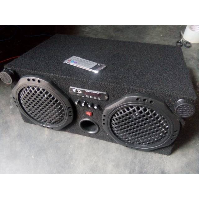 Speaker Aktif Mobil 12V Bluetooth MMC AUX Radio FM Ukuran Granmax