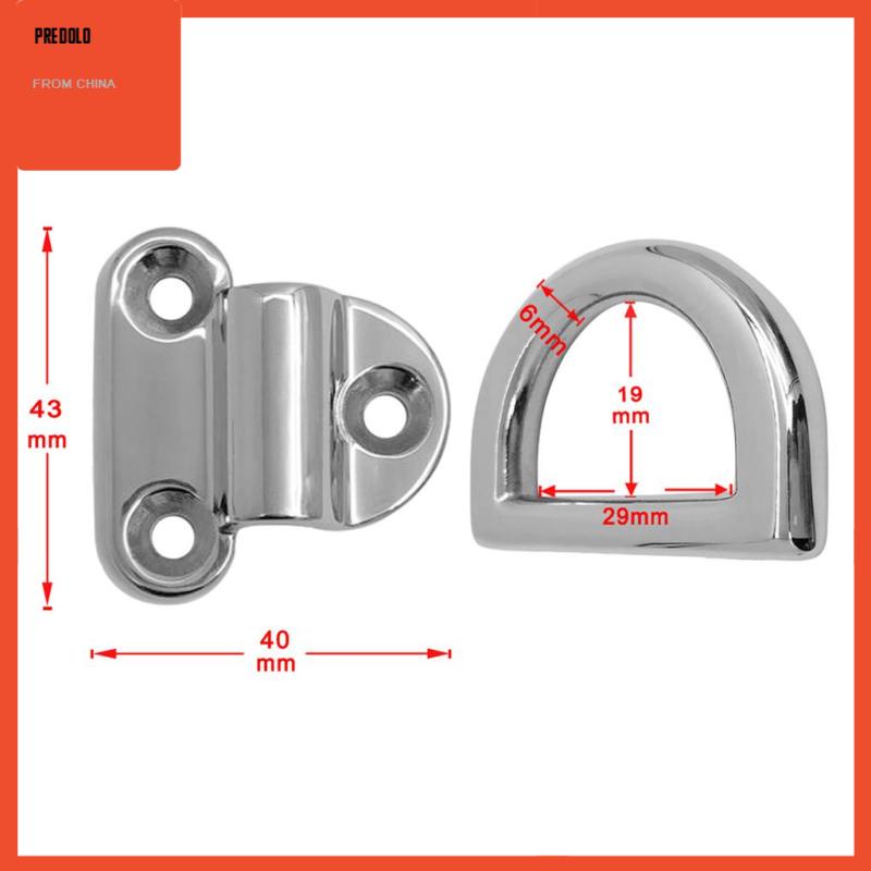 [Predolo] Pad Lipat Kecil Mata Deck Lashing Staple Cleat Untuk Trailer Kapal Laut