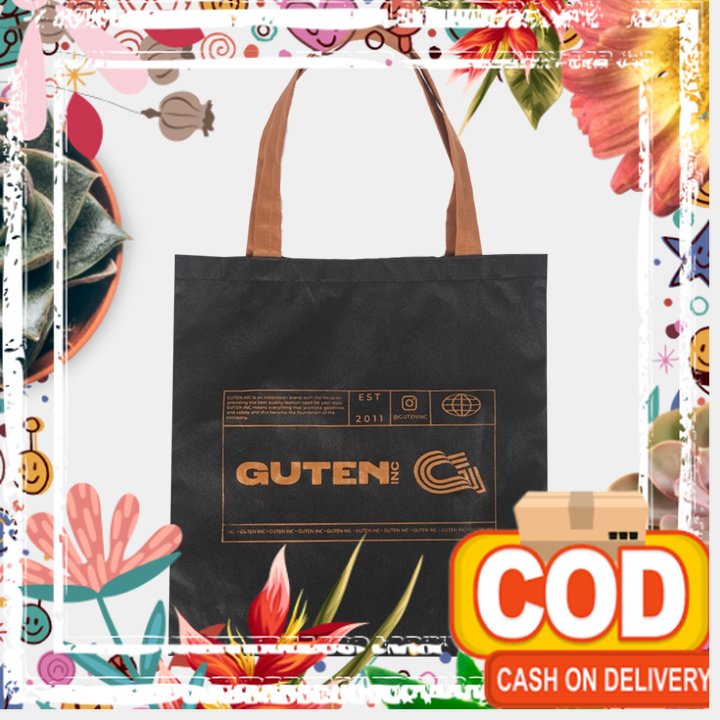 Guteninc - Goodiebag Tas Spunbond untuk Pria / Wanita (tote bag ramah lingkungan)/Tebal Tebel Anti a