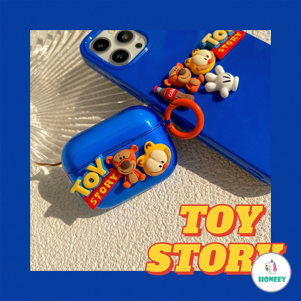 3d Cute Toy Story Blue Silicone Soft Headphone Case Untuk Apple AirPods 12 2 AirPods Pro Wireless Bluetooth Charging Box