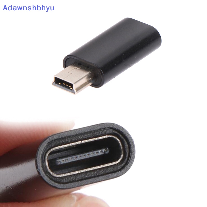 Adhyu Adaptor USB Mini 5pin B Male to USB Tipe C Female Konektor Transfer Data ID