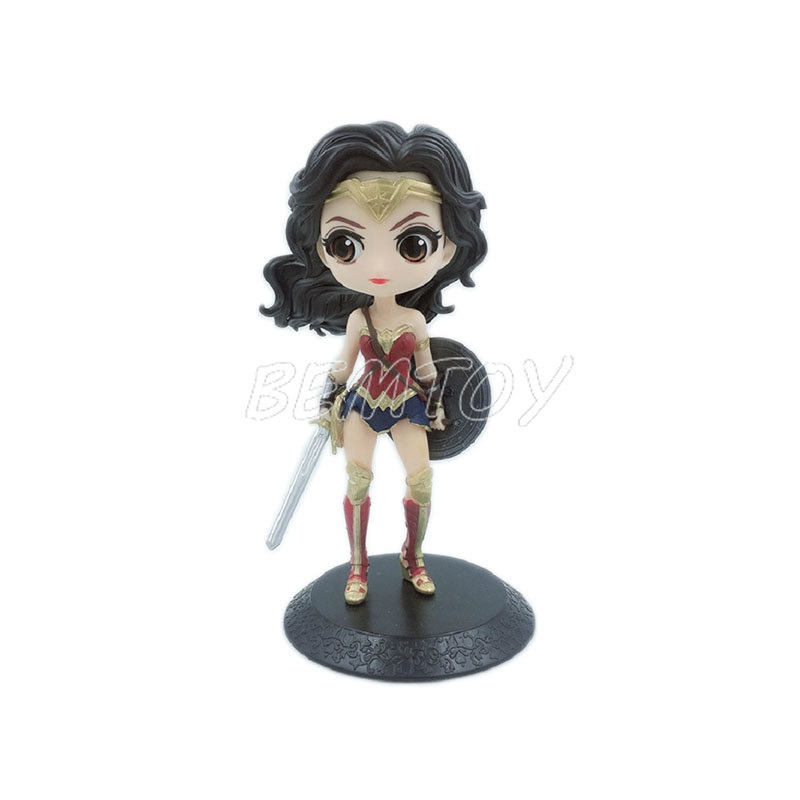 Anime Superheroes Wonder Woman Figurine Harley Quinn PVC Action Figure Mainan Model Koleksi Untuk Anak Perempuan