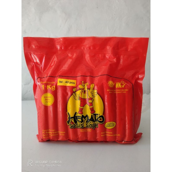 

TERMURAH Hemato Sosis Sapi 1kg isi 40 -EF