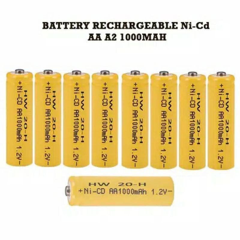 [CZM] BATTERY AA  RECHARGEABLE 1000 MAH BATERAI AA ISI 4 PCS