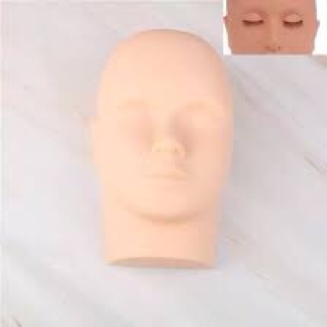 Manekin head mannequin kepala karet belajar eyelash extension sulam alis