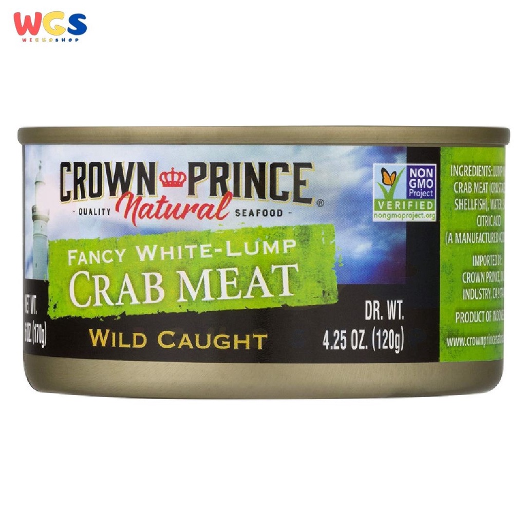 Crown Prince Natural Fancy White Lump Crab Meat Wild Caught 170g