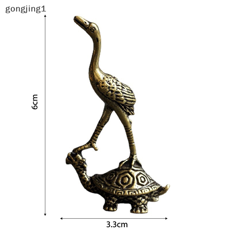 Ggg Patung Penyu Bangau Fengshui Cina Dekorasi Rumah Pedupaan Dekorasi Meja Kantor ID
