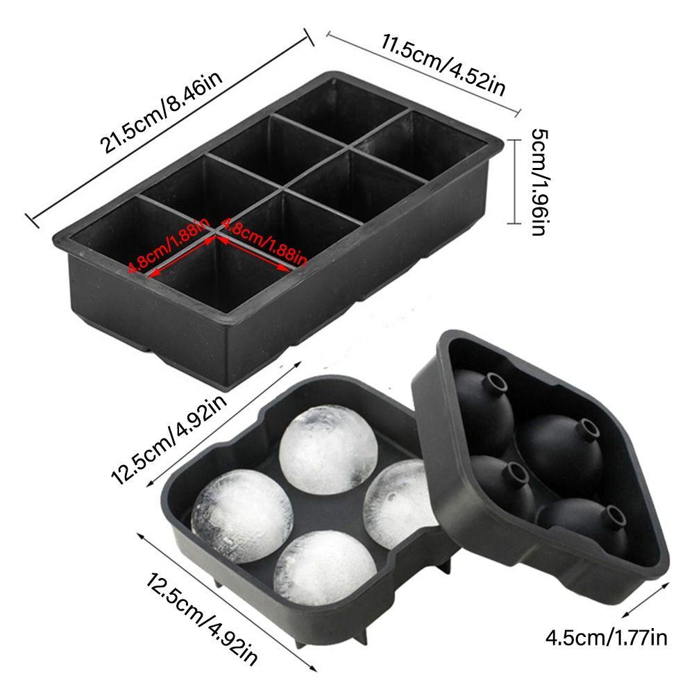 Populer Ice Cube Tray Pembuat Es Food Grade Silikon Reusable Berkualitas Tinggi