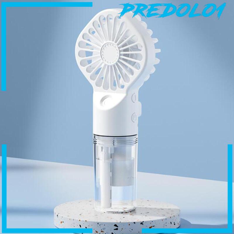 [Predolo1] Kipas Angin Misting Portable 4speed Untuk Travel, Meja, Camping Semprotan Air