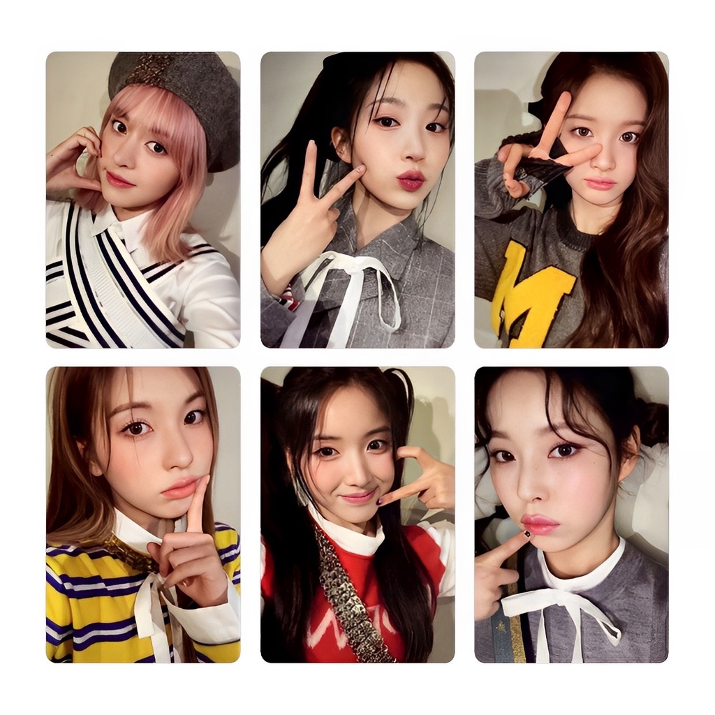 6pcs/set NMIXX Mini 1st Album EXPERGO Photocards Kartu Lomo Kpop Postcards Collection