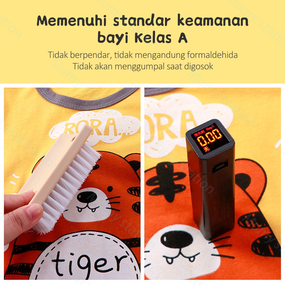 Mumystation 0-1 Tahun Setelan Anak Bayi Piyama Bayi Baju Pendek Dan Celana Pendek