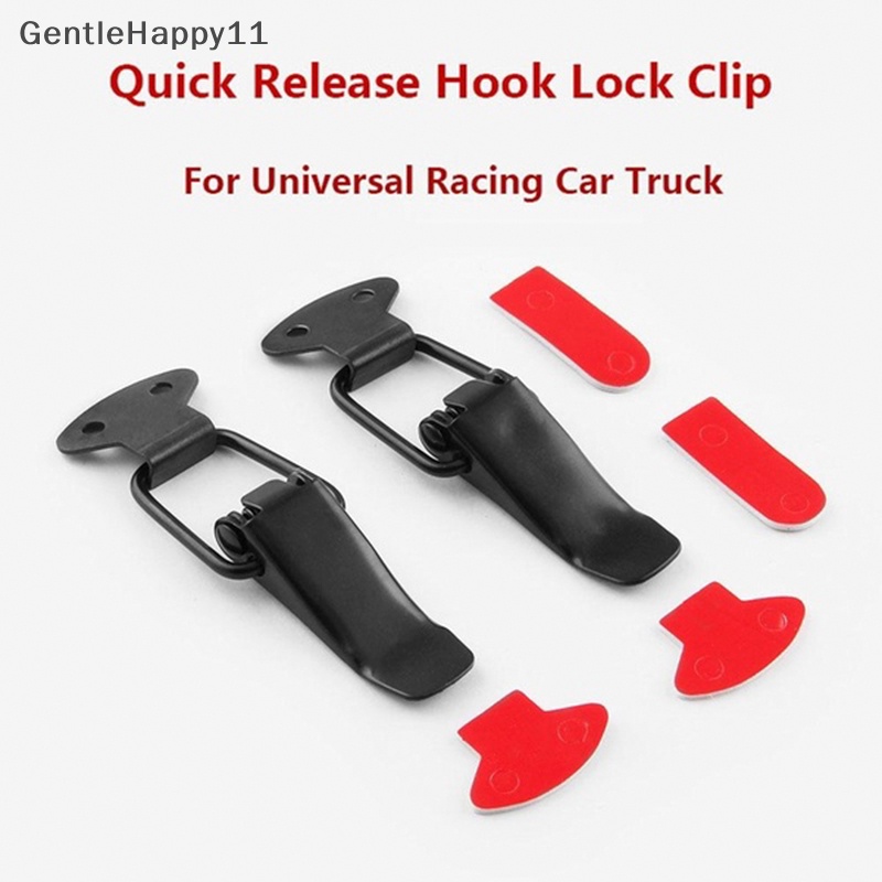 Gentlehappy 2X Universal Bumper Security Hook Quick Release Pengikat Kunci Klip Kit Mobil Truk id