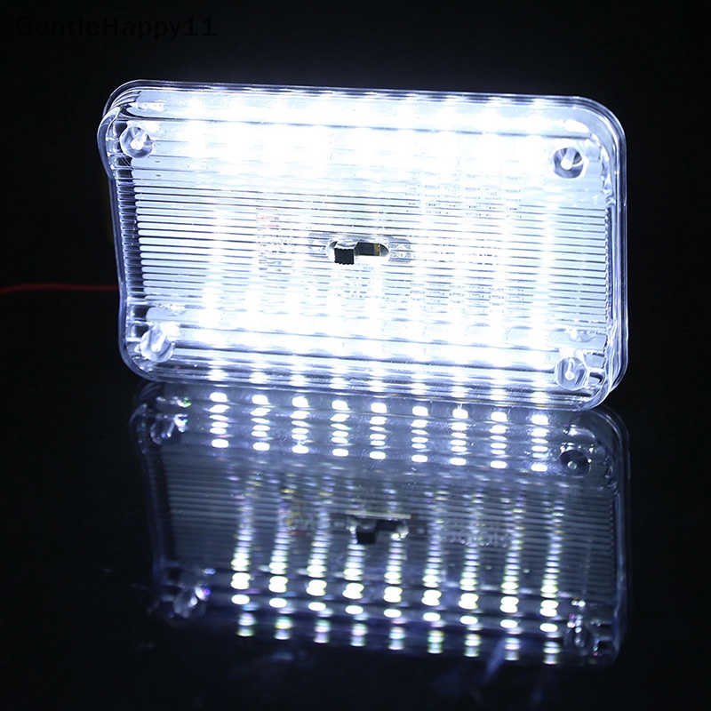 Gentlehappy 12V 36led Interior Mobil Kendaraan Dome Atap Plafon Baca Bagasi Light Lamp Putih id