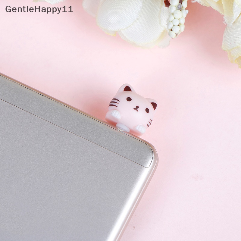 Gentlehappy 3.5MM universal cat Handphone earphone jack Colokan Debu Aksesoris Telepon id