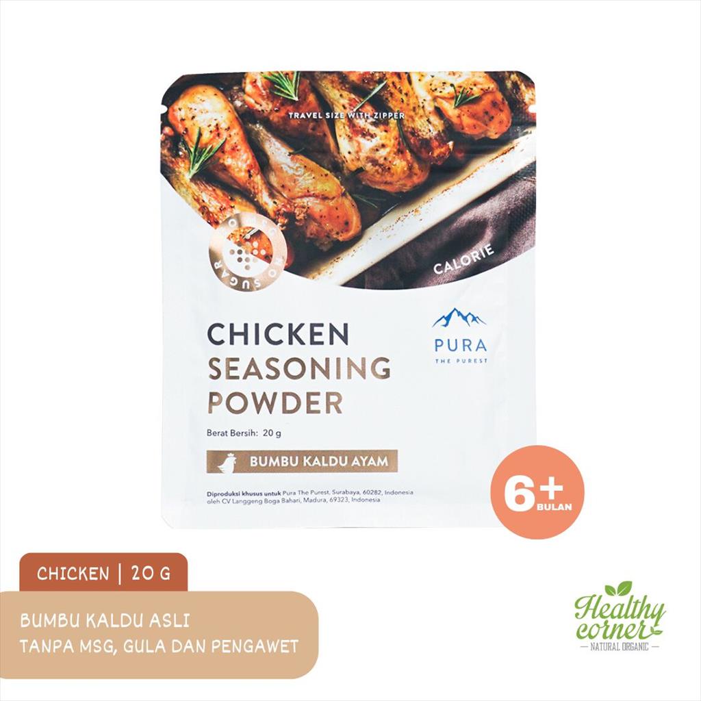 

PURA Seasoning Kaldu Ayam Kampung Asli Non MSG Kaldu MPASI 20g