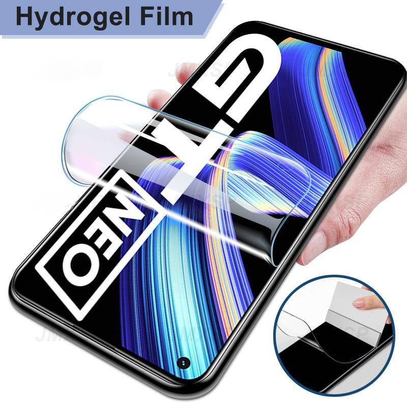 3pcs Film Hydrogel Bening Untuk OPPO Realme U1 V11 V11S V13 V15 V20 V21 V23 V25 V3 V30 V5 Film Pelindung Layar Anti Cahaya Biru