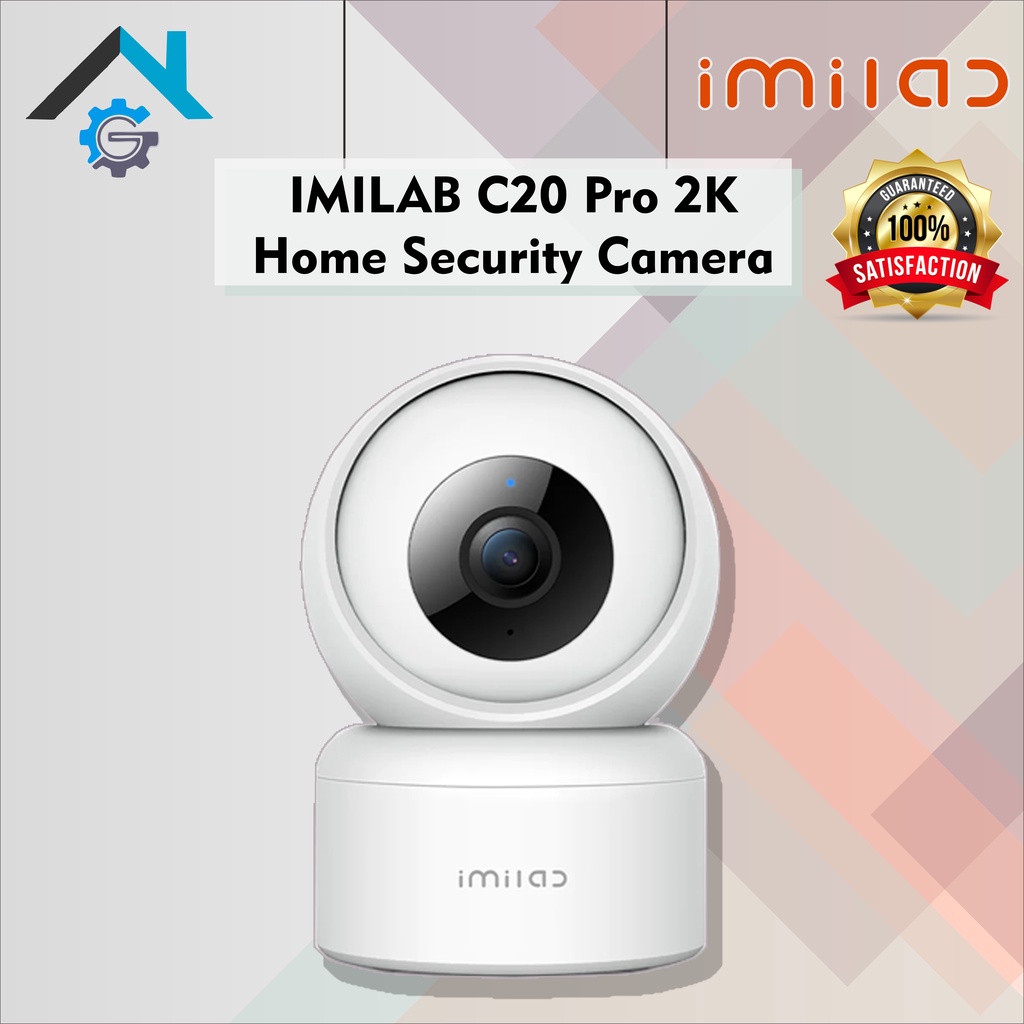 IMILAB C20 Pro CCTV IP Camera 2K 360° Putih, Kamera Keamanan Rumah dengan Resolusi Tinggi dan Fitur Pintar