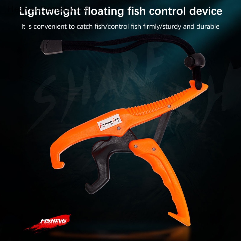 [HeavenDenotation] Fish Grabber Plier Controller Fish Grip ABS Grip Tackle Holder Penjepit Ikan Dengan Tali Adjustable Aksesoris Pancing HDV