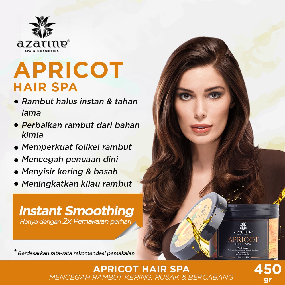 ★ BB ★ Azarine Hair Spa 200 gr | Hair Spa Apricot 200 gr - Hair Spa Aloe Vera 200 gr