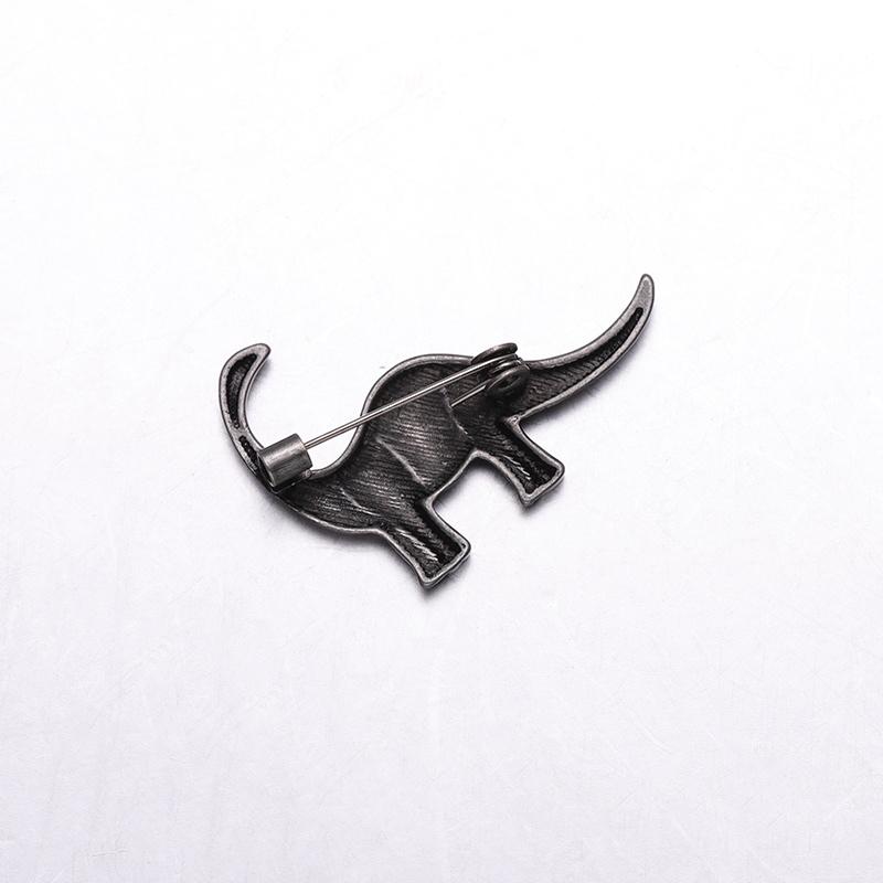 Vintage Logam Dinosaurus Pin Retro Dino Bros Kerah Pin Lencana Punk Keren Perhiasan Hadiah Untuk Teman Anak