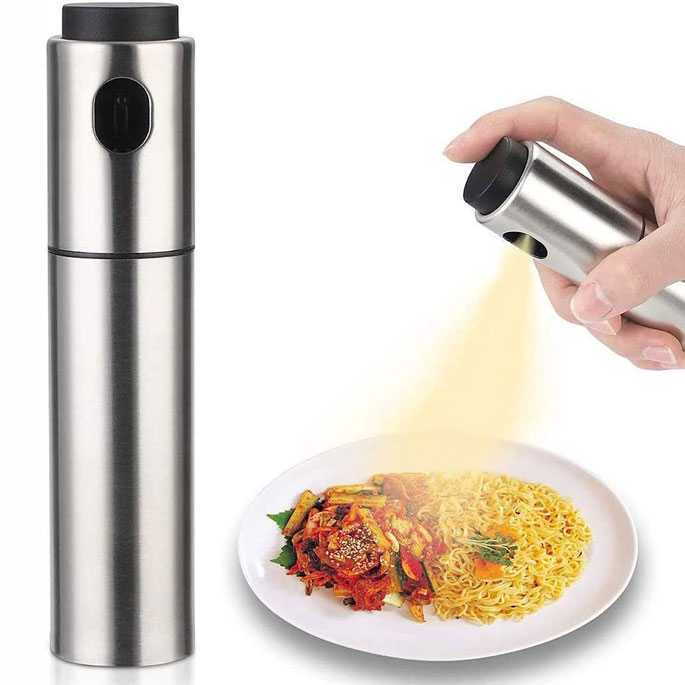 Desslo Botol Spray Pump Minyak Zaitun Stainless Steel