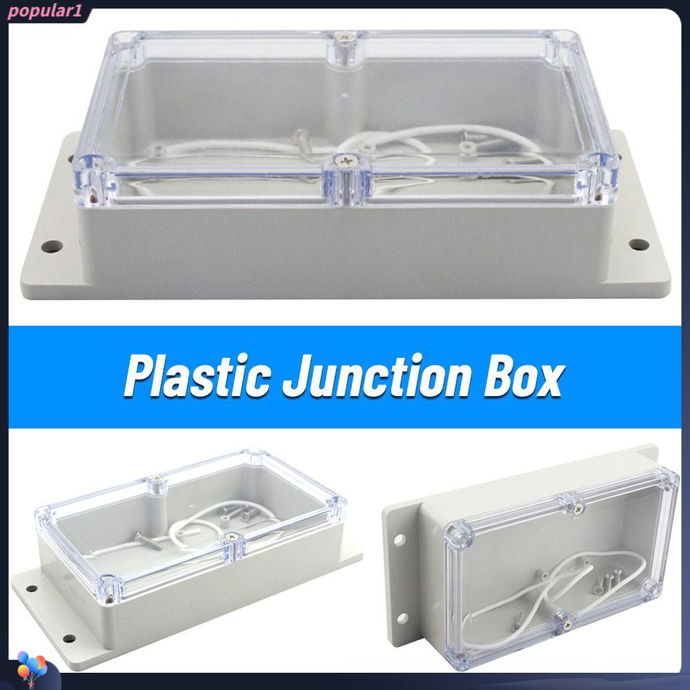 Populer Junction Box Plastik Waterproof Enclosure Transparan Penutup Kotak Proyek Listrik