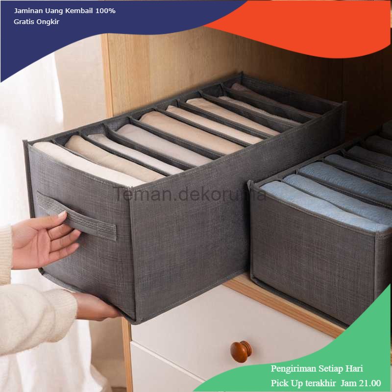 TD - DPR NUHAO Kotak Sekat Pakaian Storage Drawer Divider Box 9 Grid - N9