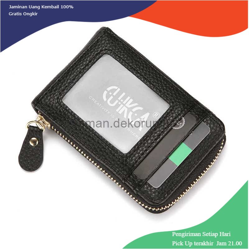 TD - DPR CUIKCA Dompet Kartu Travel Bahan Kulit PU Multifungsi - HF033