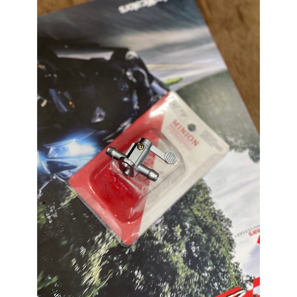 [1 PCS] KRAN BENSIN VARIASI BUKA MERK ACAK TUTUP KERAN SILVER KRAN BENSIN SILVER MOTOR KRAN BENSIN V